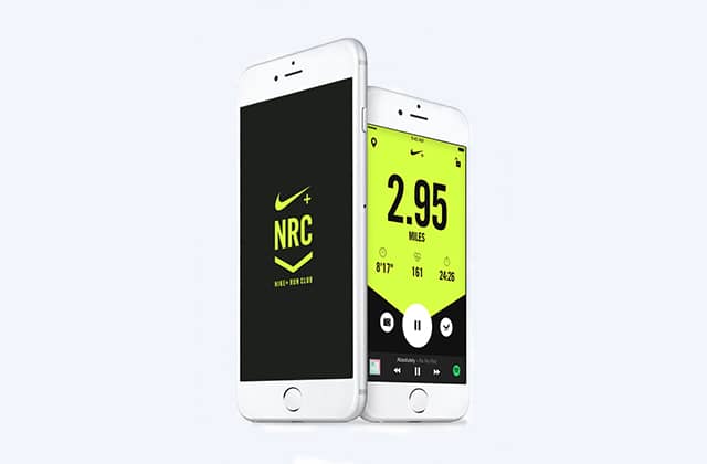 Nike Running app schermen